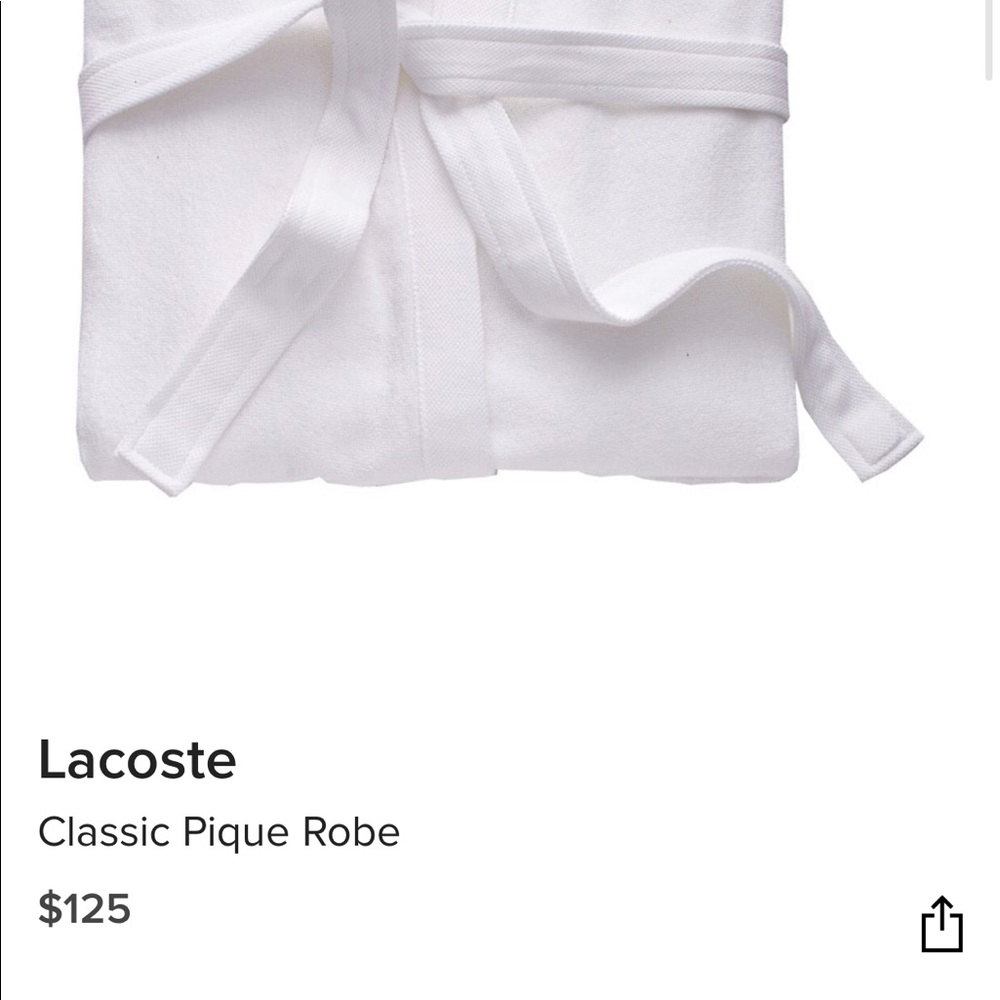 Lacoste bathrobe